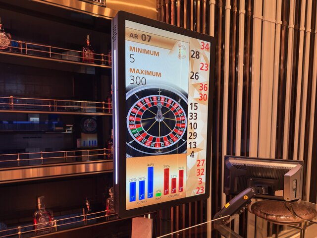 Multimedia Roulette Display