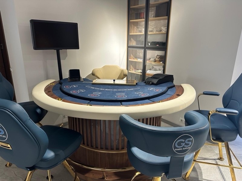 Casino gaming table in the Gaming Supplies Batumi sales office
